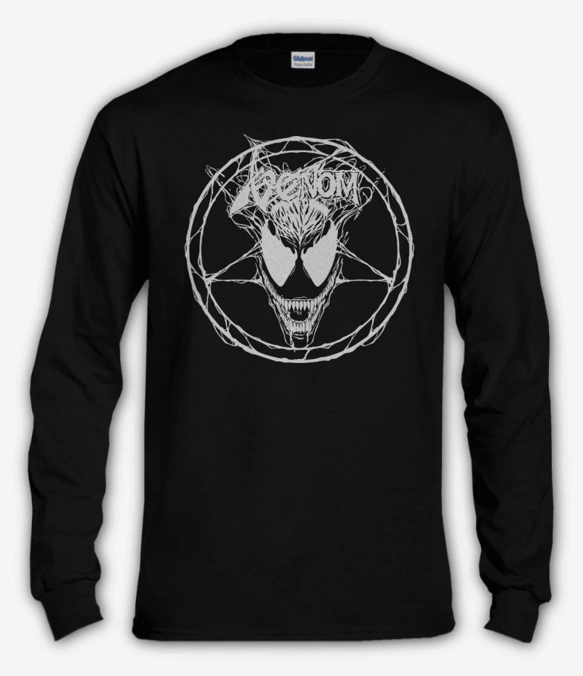 Polera manga larga Negro de Venom WTH