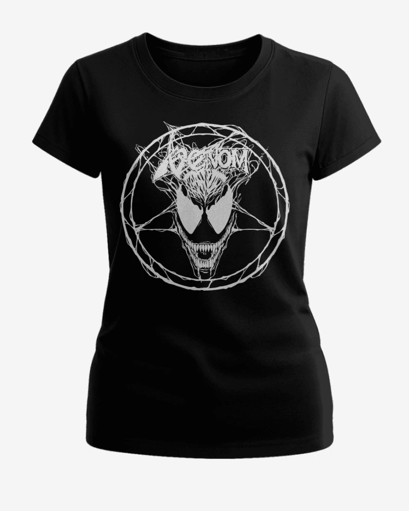 Polera de Mujer Negro de Venom WTH