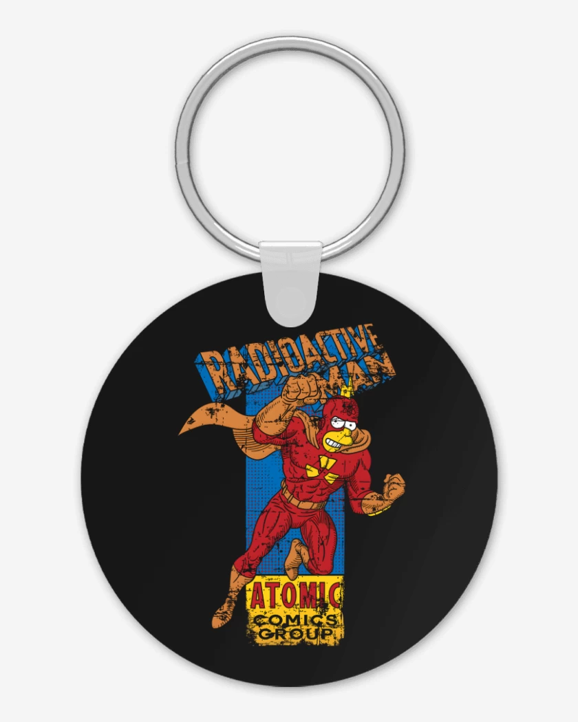 Llavero Negro de Radioactive man