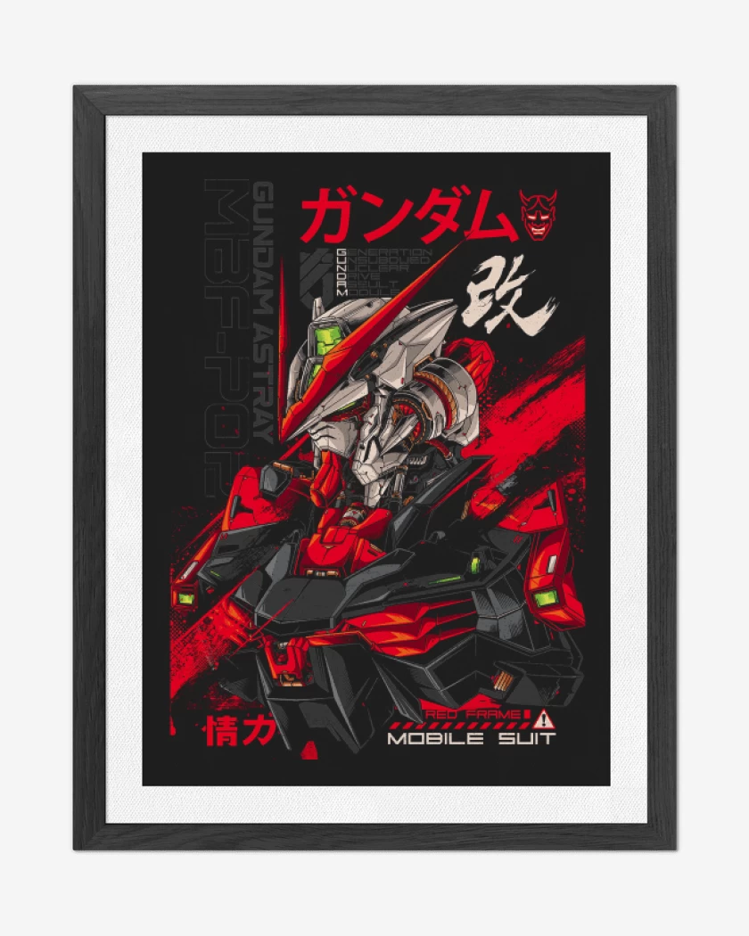 Cuadro decorativo Negro de Astray Red Frame 