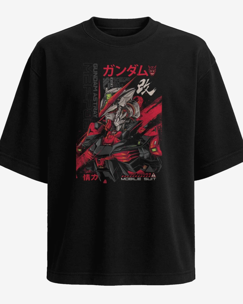 Polera Oversize Astray Red Frame 