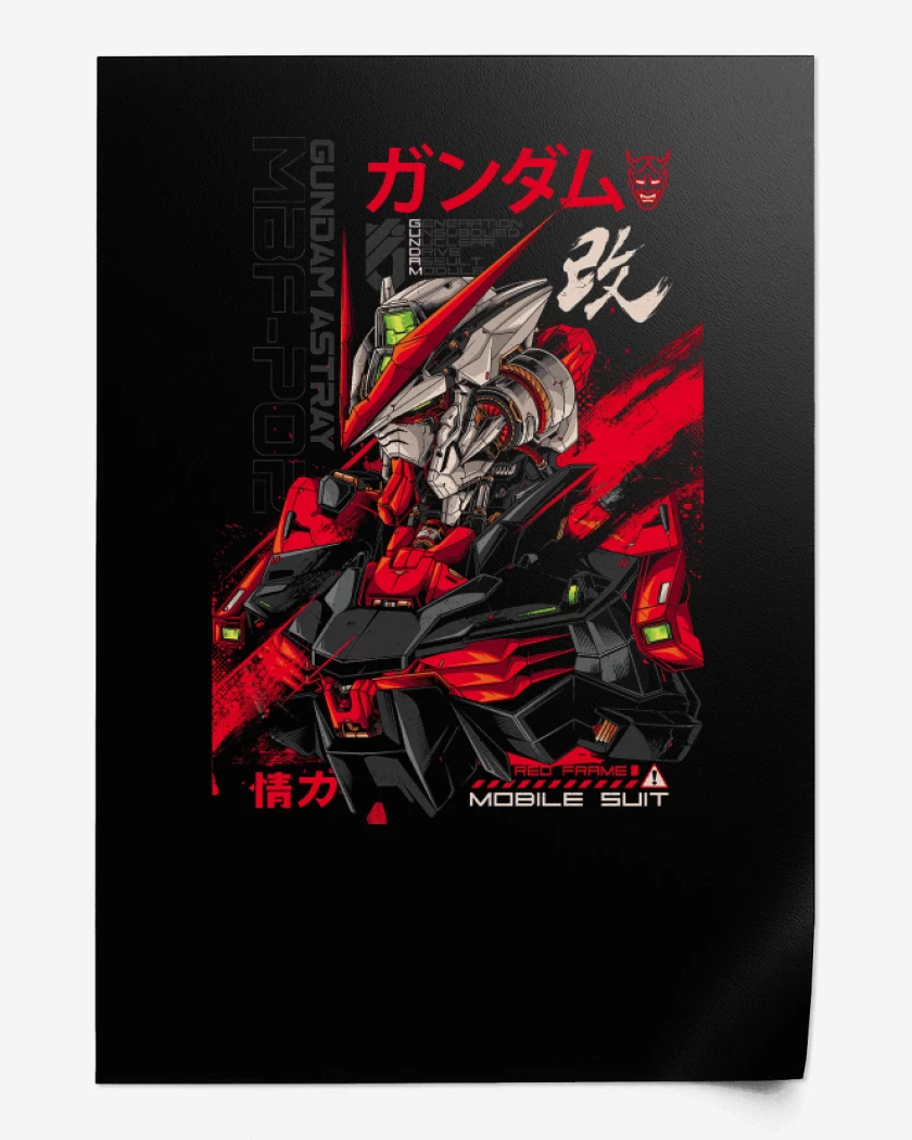 Print Astray Red Frame 