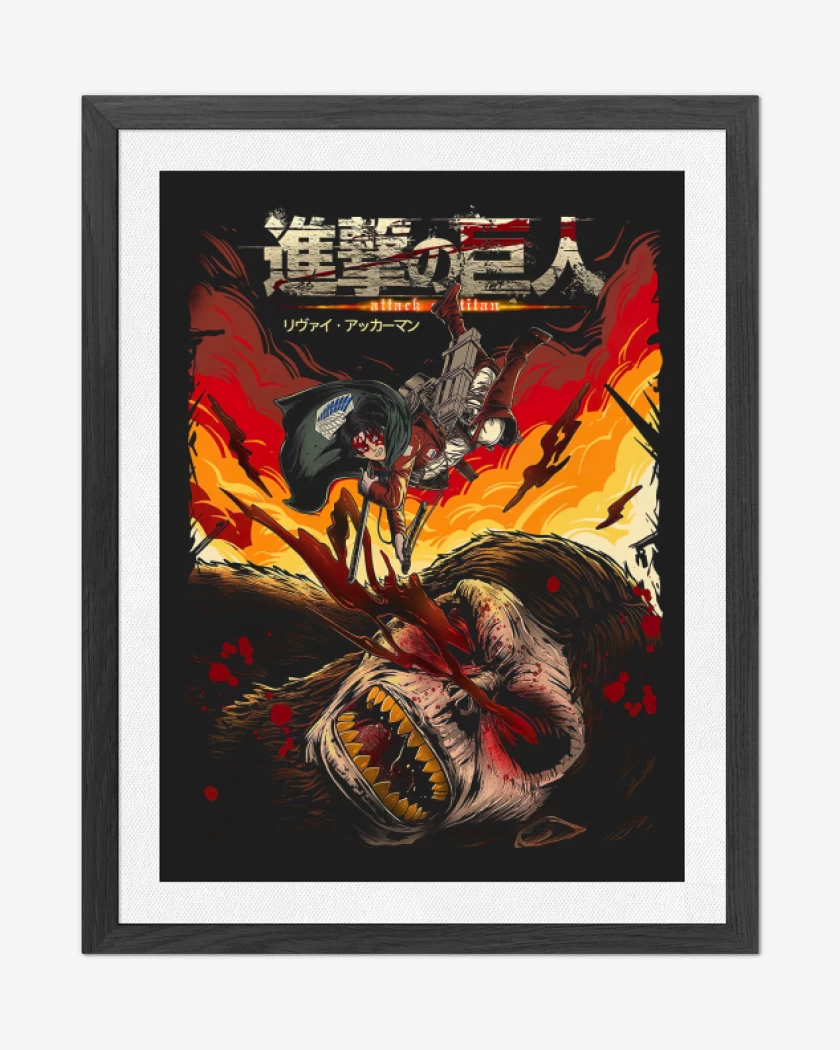 Cuadro decorativo Negro de Levi vs Zeke