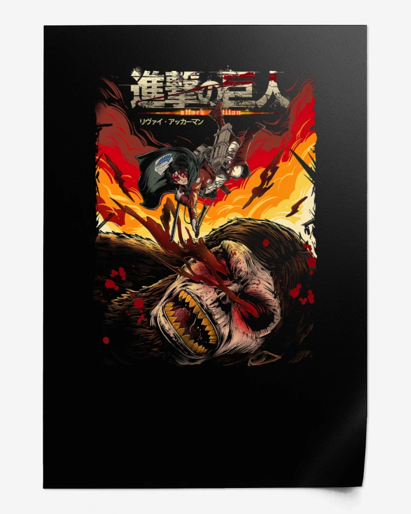 Print Levi vs Zeke