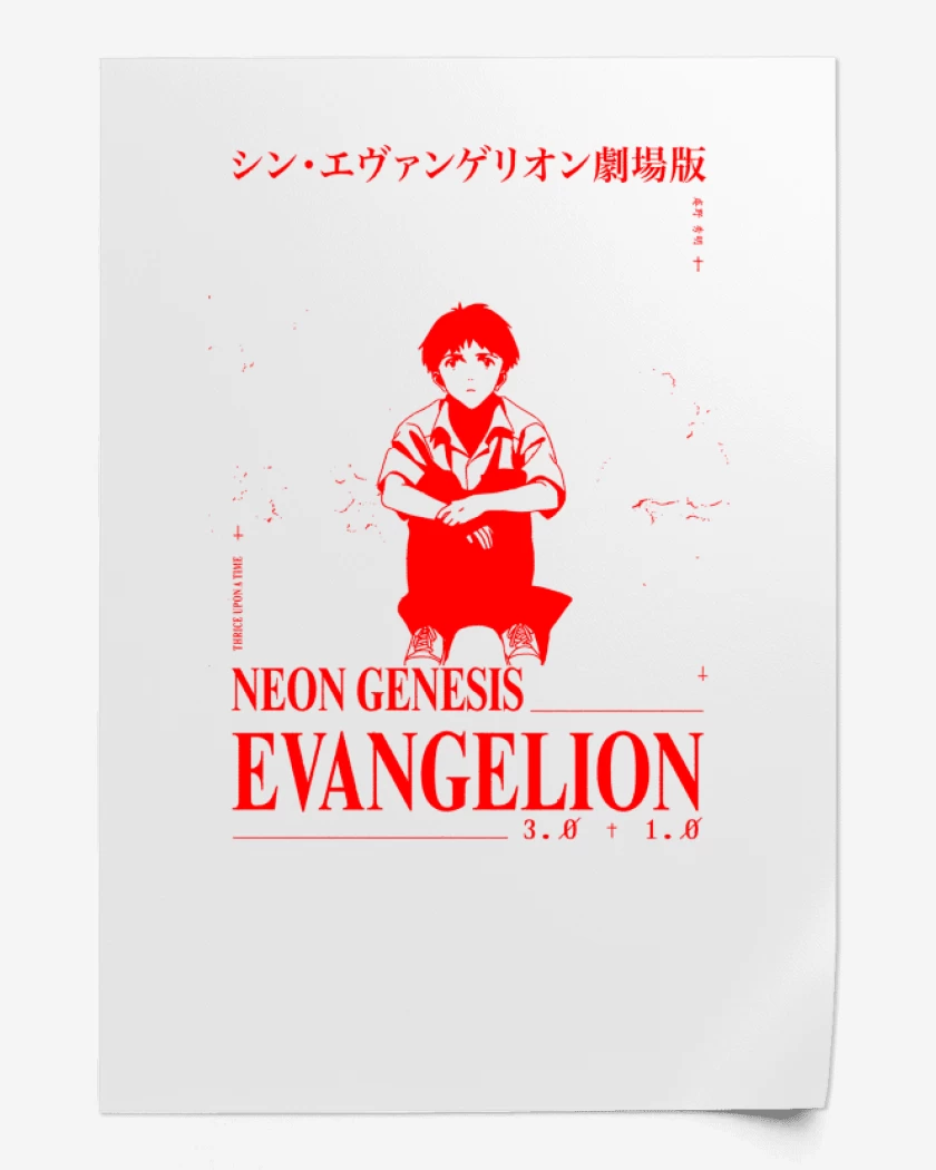 Print Blanco de Shinji NGE Thrice Upon A Time