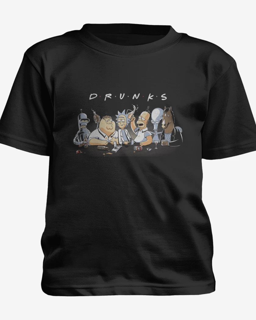 Polera de niño Negro de Borrachitos