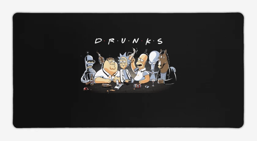 Mouse pad Gamer Borrachitos