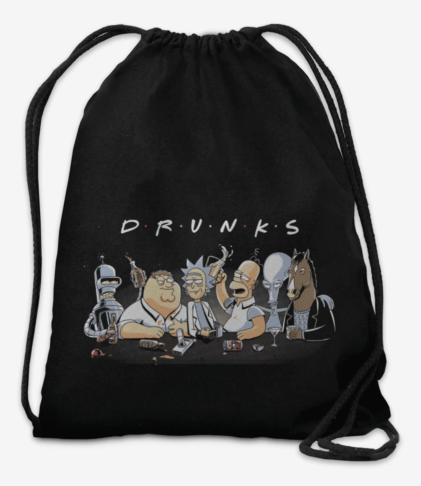 Mochila Negro de Borrachitos