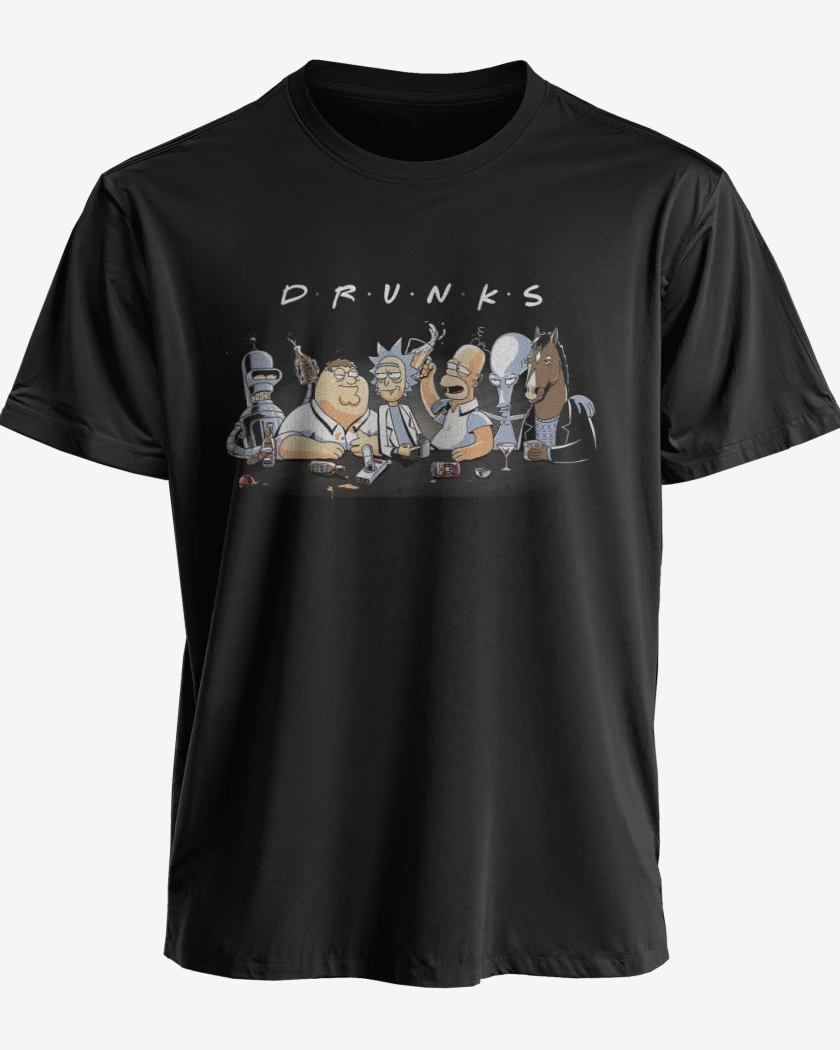 Polera premium Negro de Borrachitos