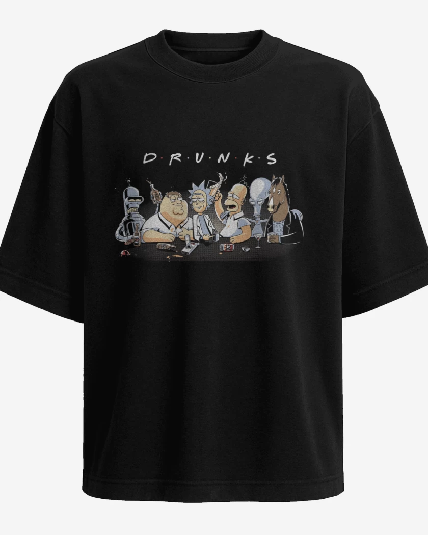 Polera Oversize Borrachitos