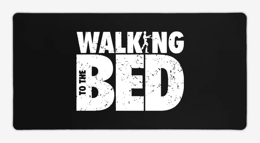 Mouse pad Gamer Negro de Walking to the bed