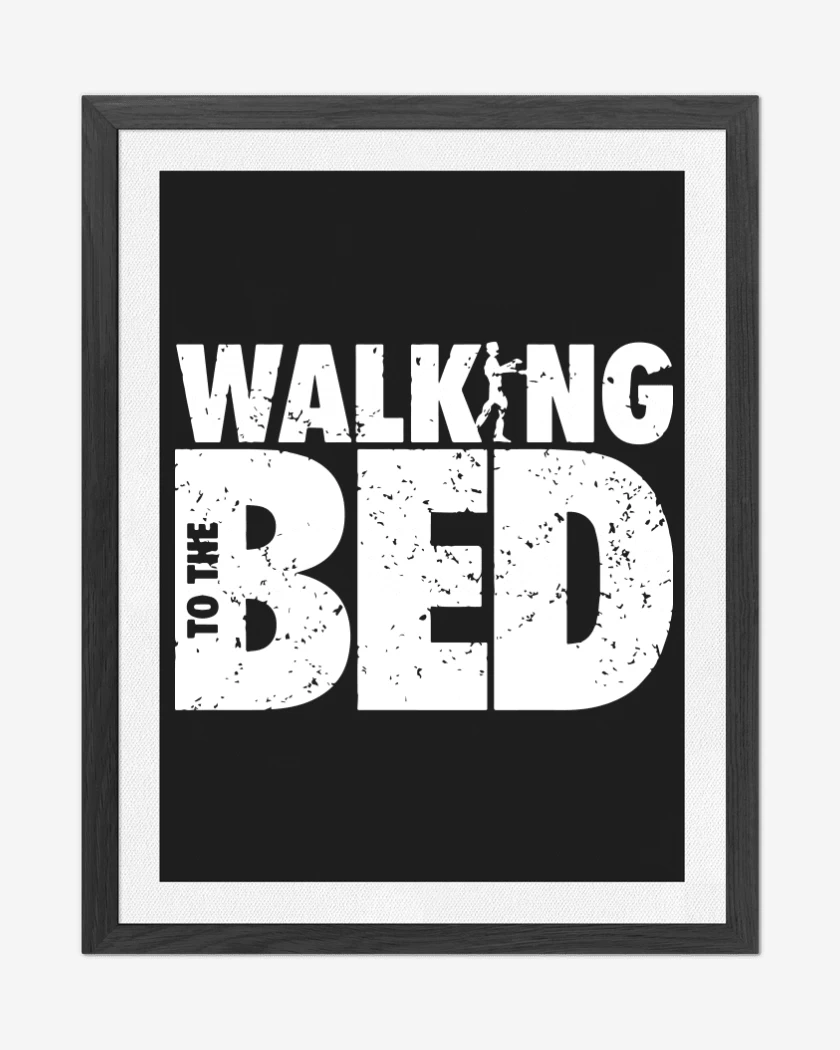 Cuadro decorativo Negro de Walking to the bed