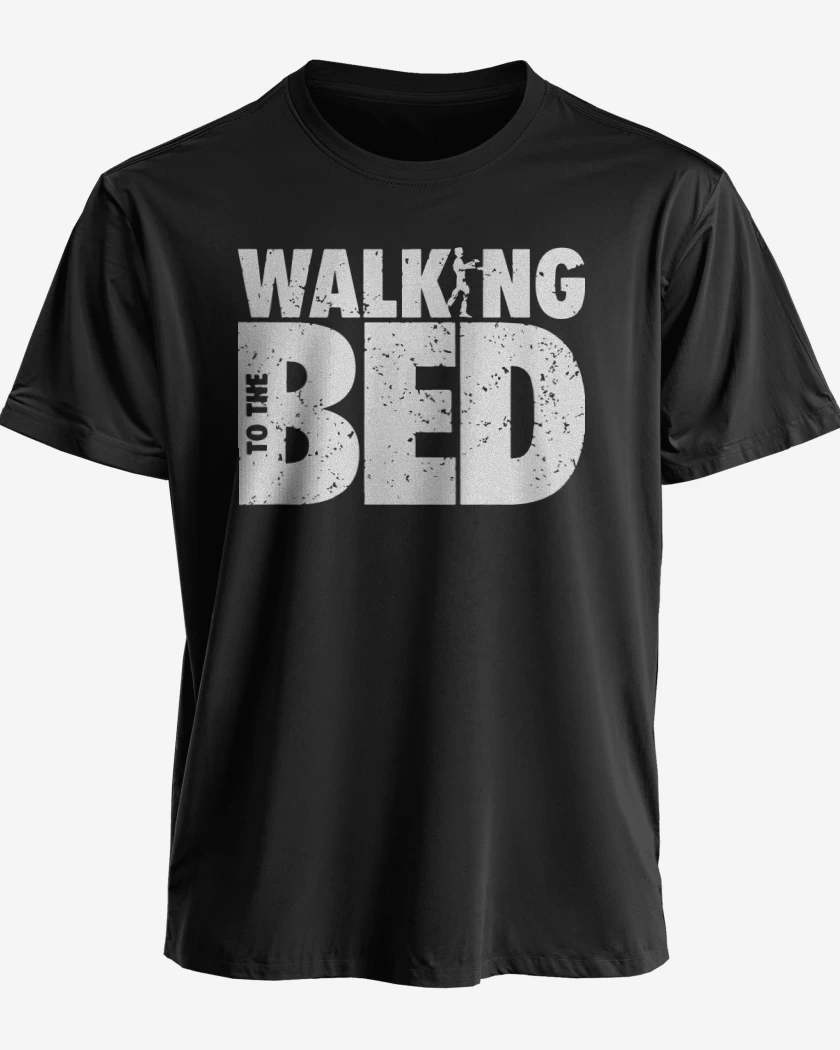 Polera premium Negro de Walking to the bed