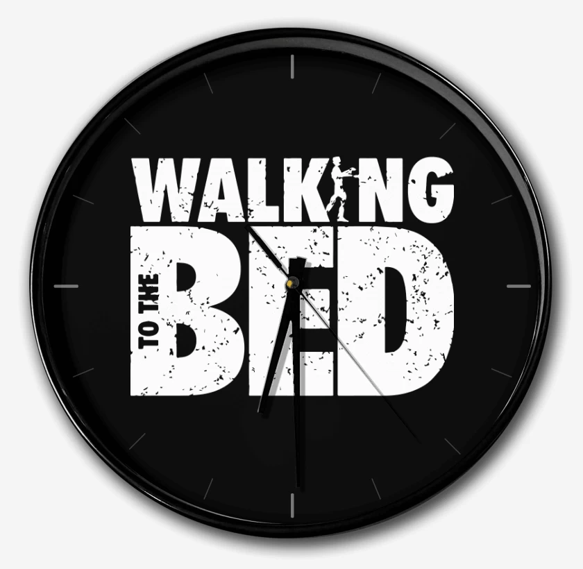 Reloj Negro de Walking to the bed