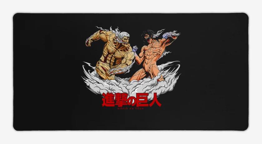 Mouse pad Gamer Titan Acorazado vs Titan de Ataque