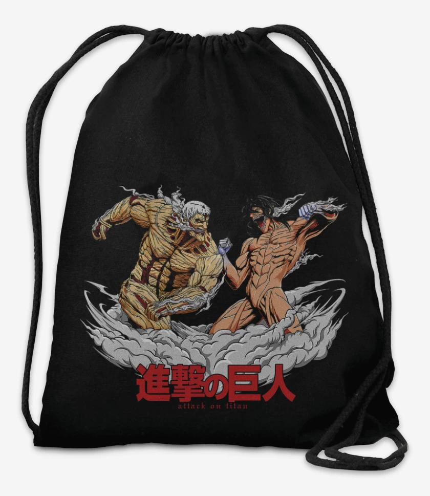 Mochila Negro de Titan Acorazado vs Titan de Ataque