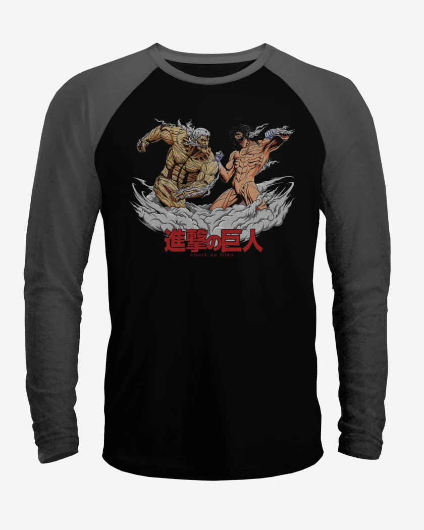 Polera Raglan Titan Acorazado vs Titan de Ataque