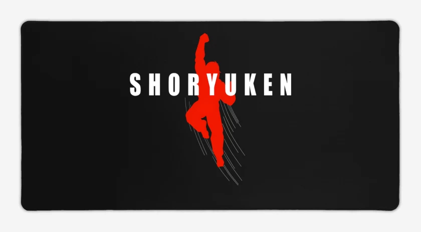 Mouse pad Gamer Negro de Shoryuken