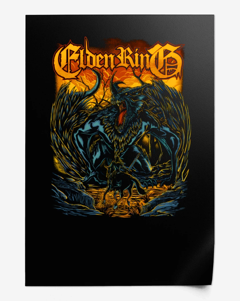 Print Negro de Elden Ring 2