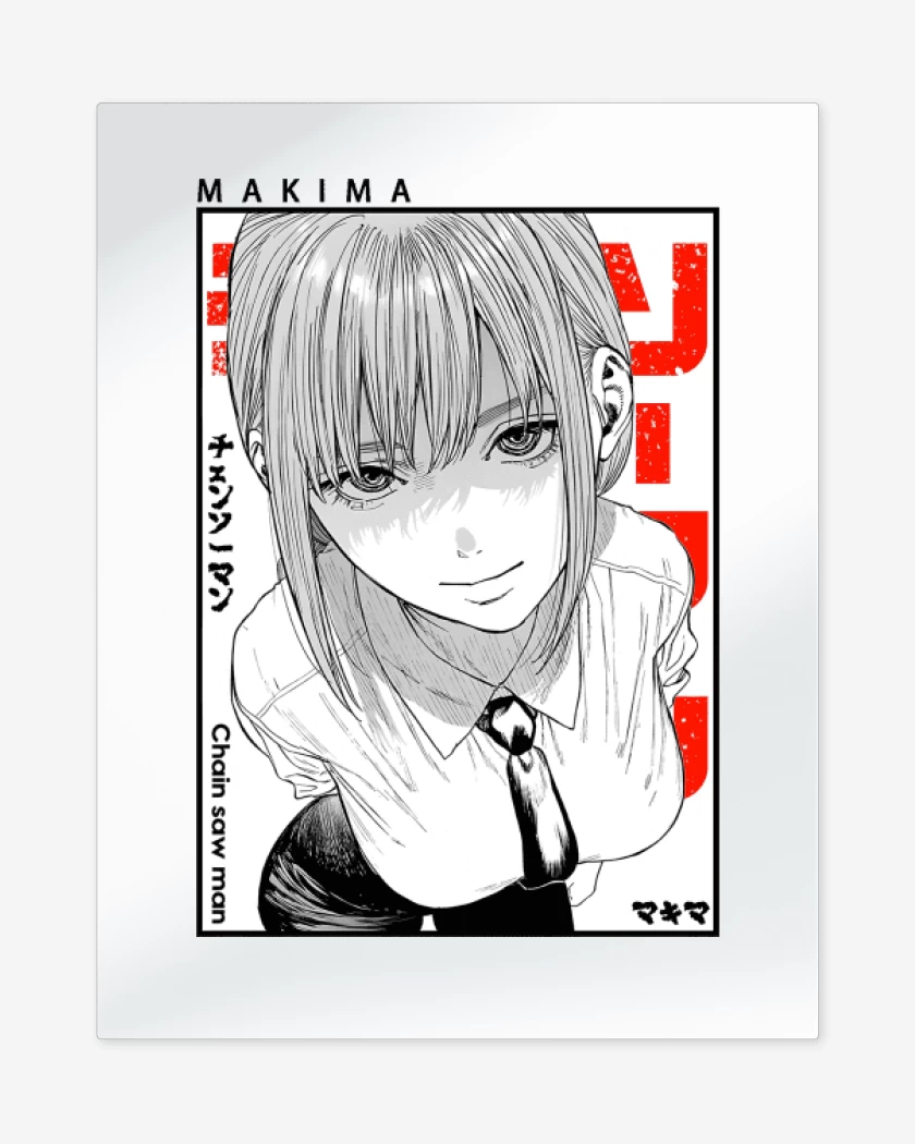 Print metalico Makima