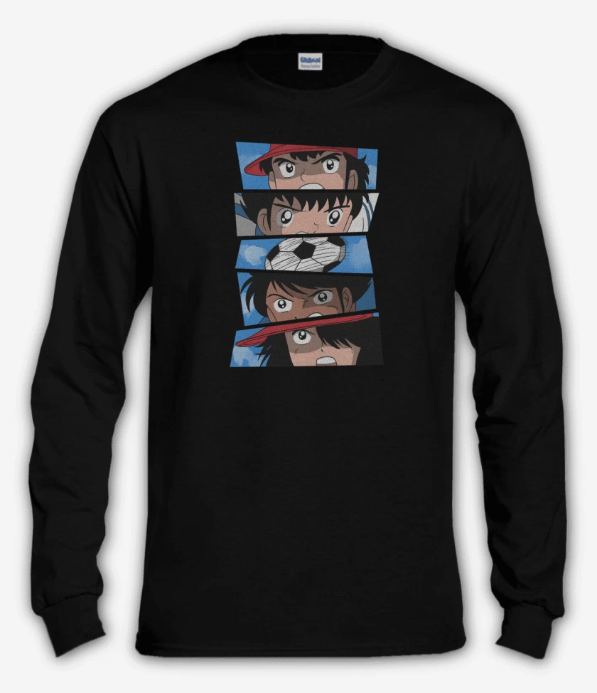 Polera manga larga Negro de Niupi vs Franco Canadiense