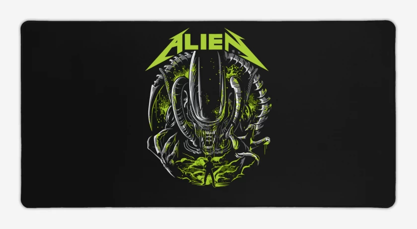 Mouse pad Gamer Negro de Alienallica