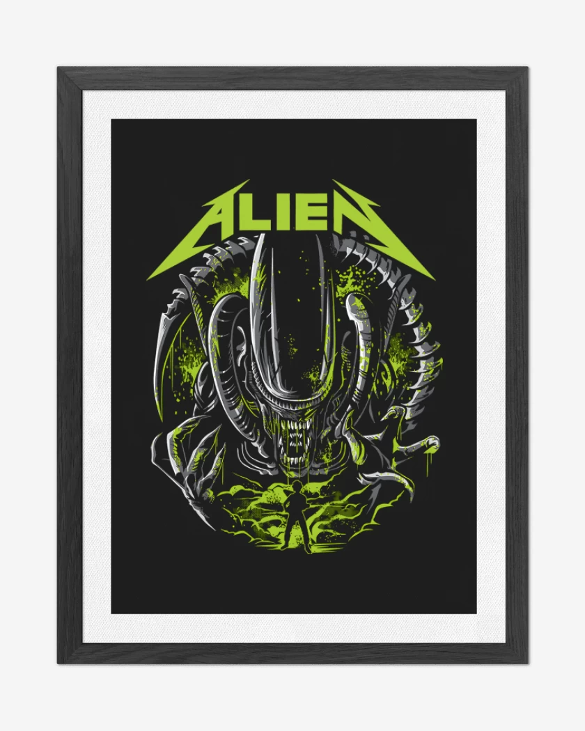 Cuadro decorativo Negro de Alienallica