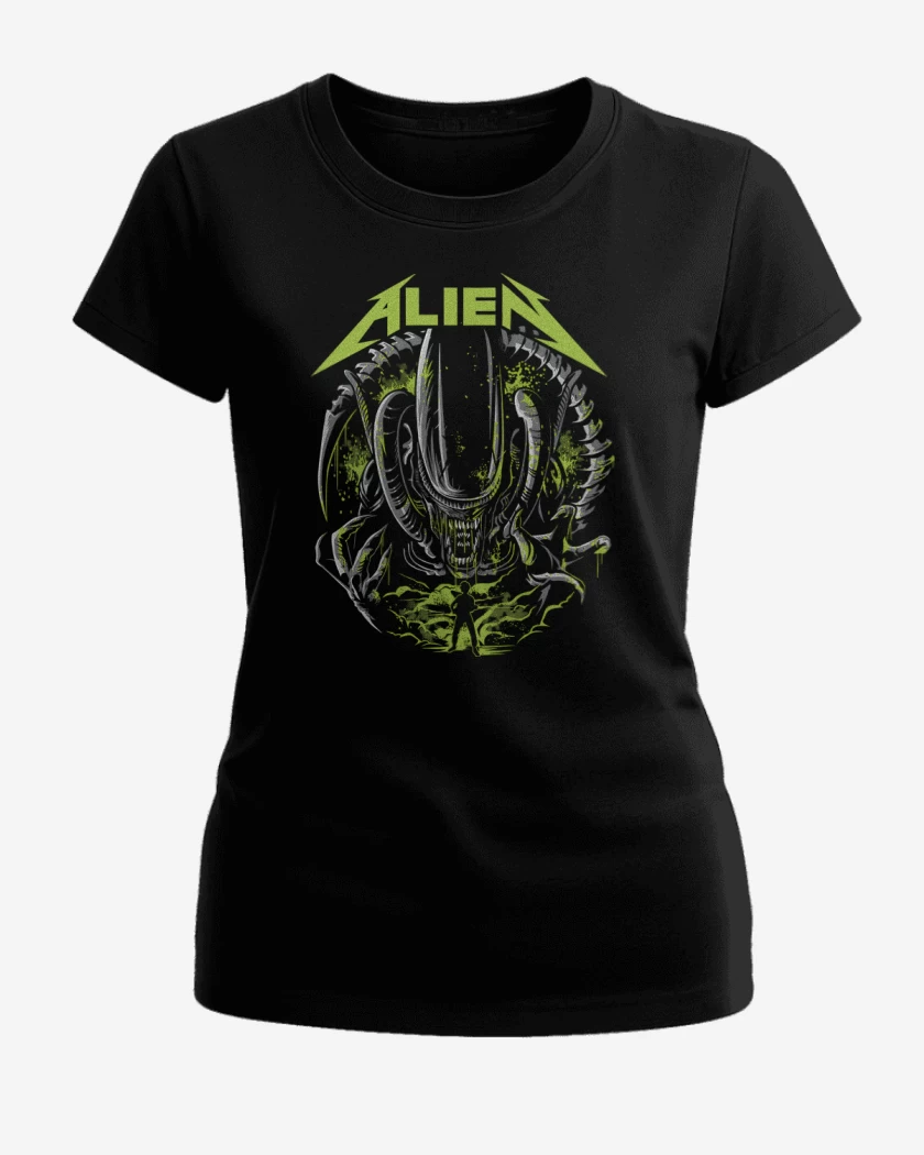 Polera de Mujer Negro de Alienallica
