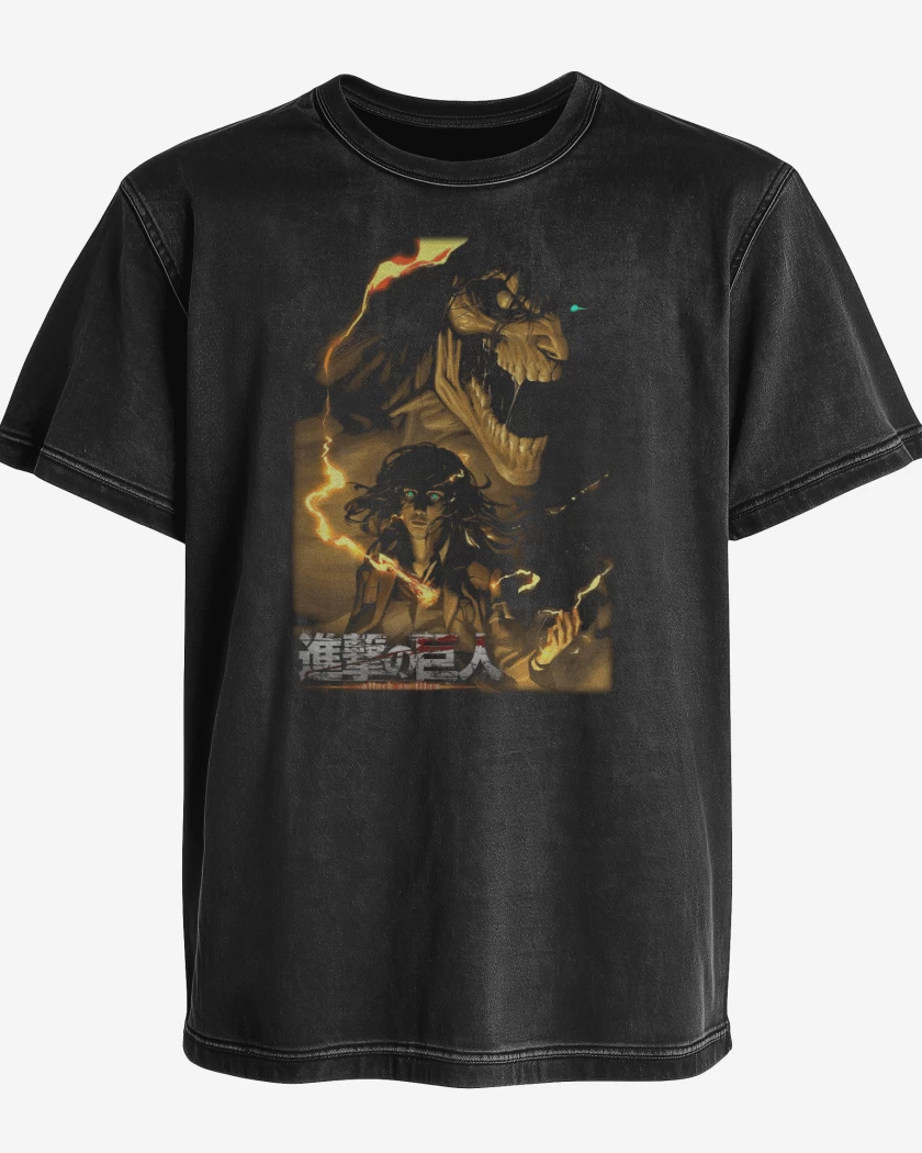 Polera desgastada Eren Fundador