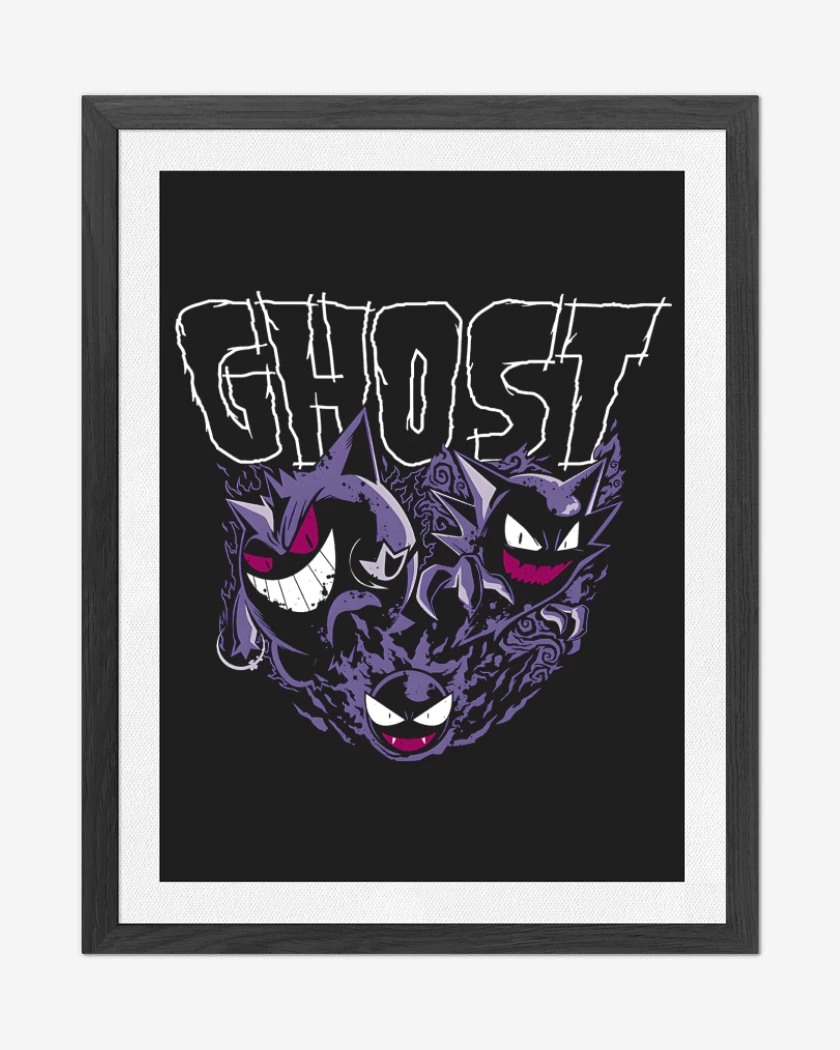 Cuadro decorativo Negro de Fantasmas 