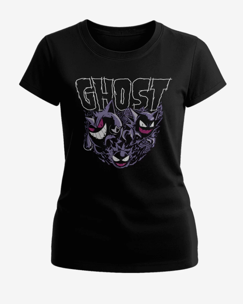 Polera de Mujer Negro de Fantasmas 