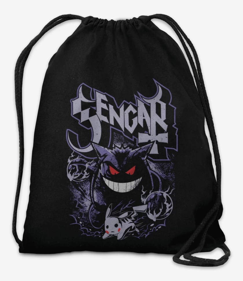 Mochila Negro de Gengar Ghost