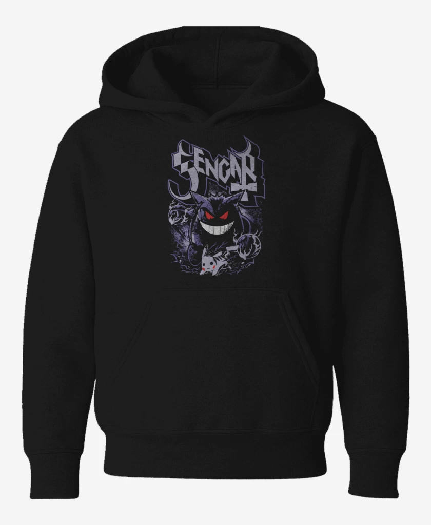 Poleron de niño Negro de Gengar Ghost