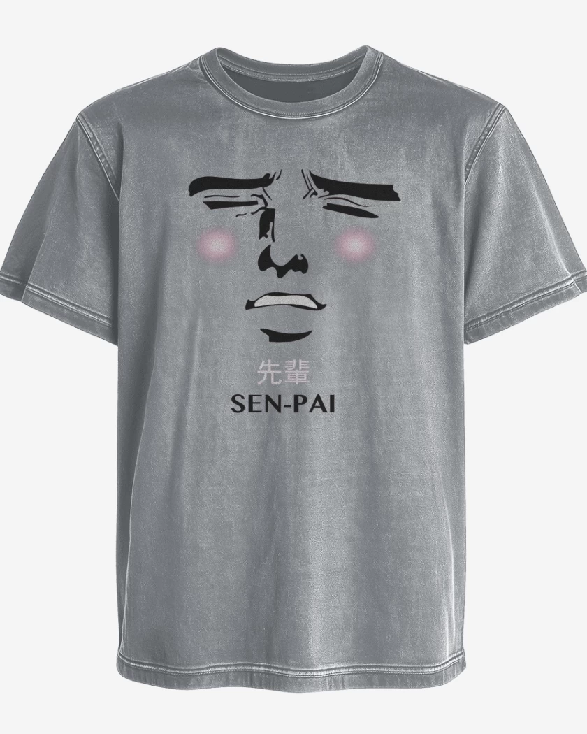 Polera desgastada Gris Melange de Yaranaika