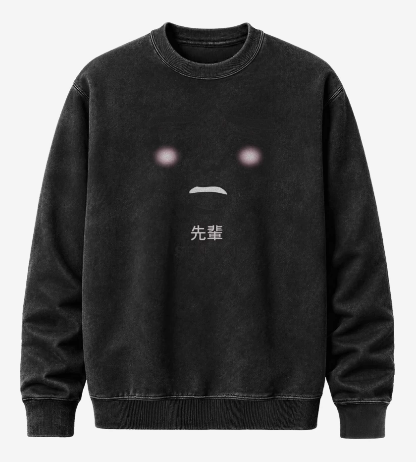 Poleron Polo Acid Wash Negro de Yaranaika