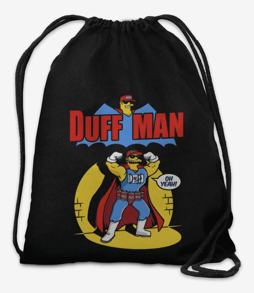 Mochila Negro de Duff Man