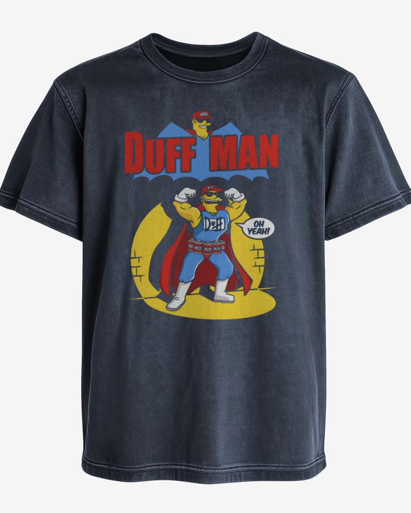 Polera desgastada Azul Marino de Duff Man
