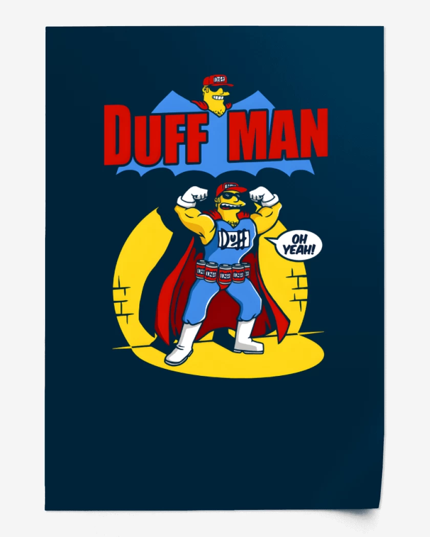 Print Azul Marino de Duff Man