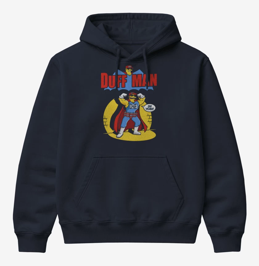 Poleron Canguro básico Azul Marino de Duff Man