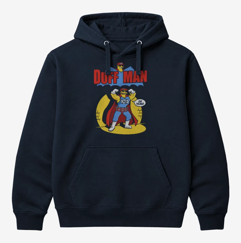 Polerón Canguro Azul Marino de Duff Man