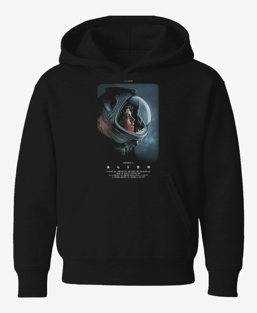 Poleron de niño Negro de Heroinas Sci-Fi - Ellen