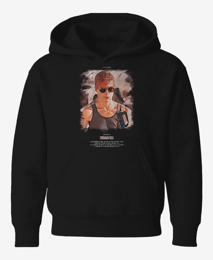Poleron de niño Negro de Heroinas SciFi - Sarah