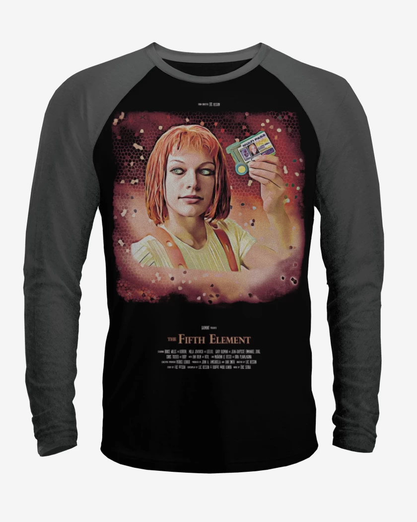 Polera Raglan Heroinas SciFi - Leeloo