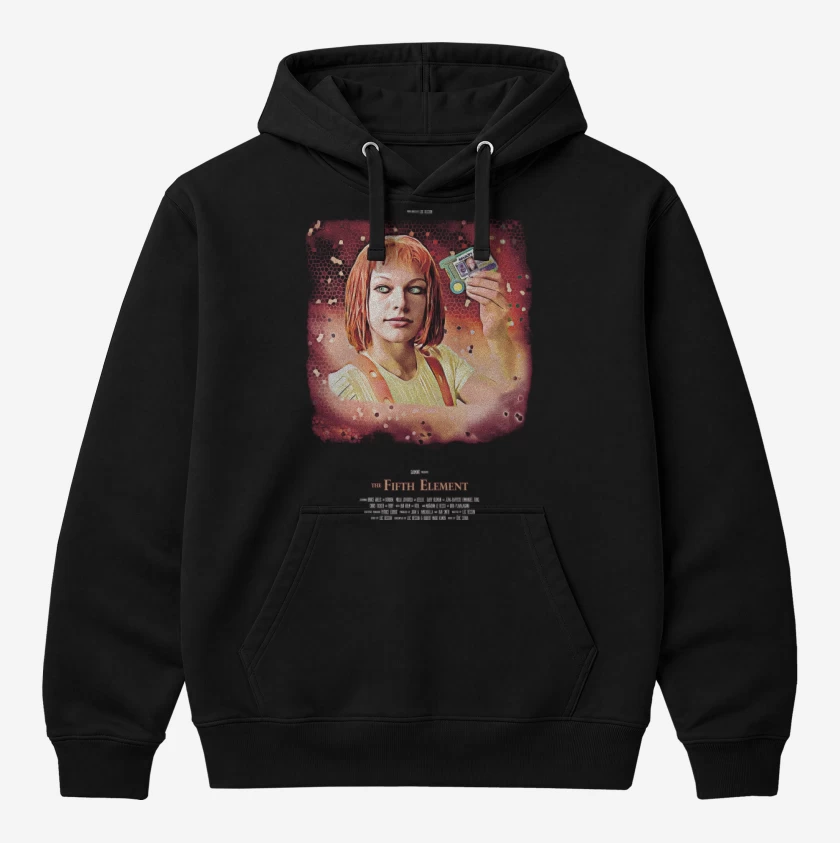Polerón Canguro Negro de Heroinas SciFi - Leeloo