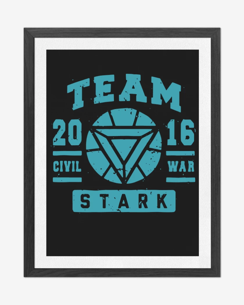 Cuadro decorativo Negro de Team Stark