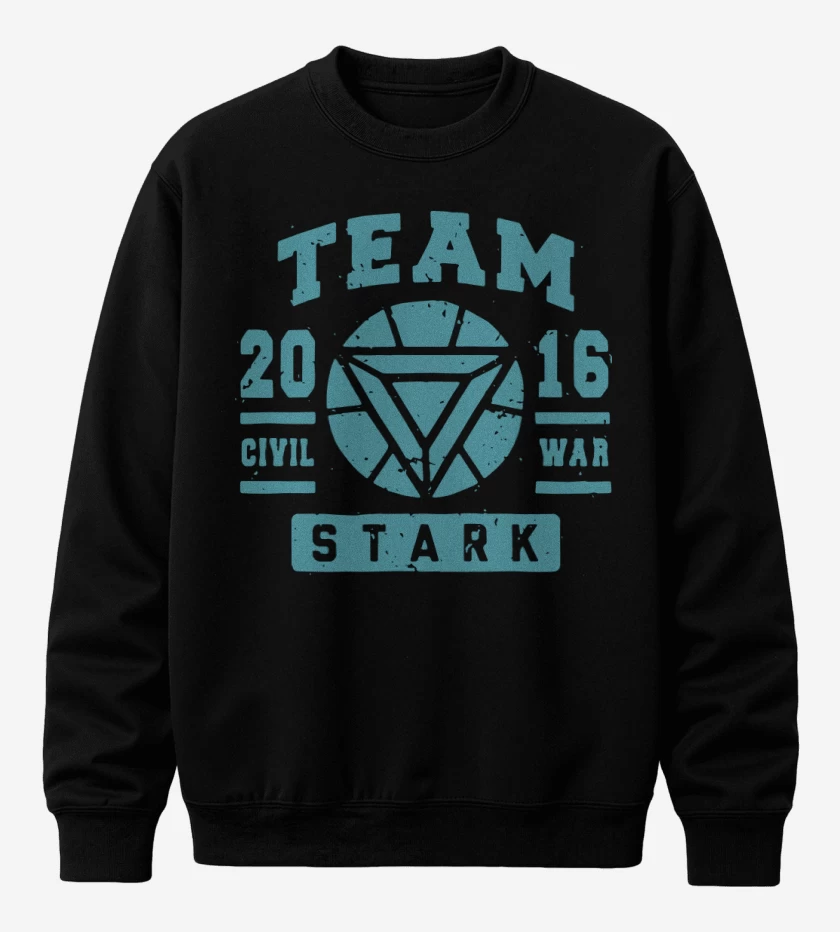 Poleron polo Negro de Team Stark