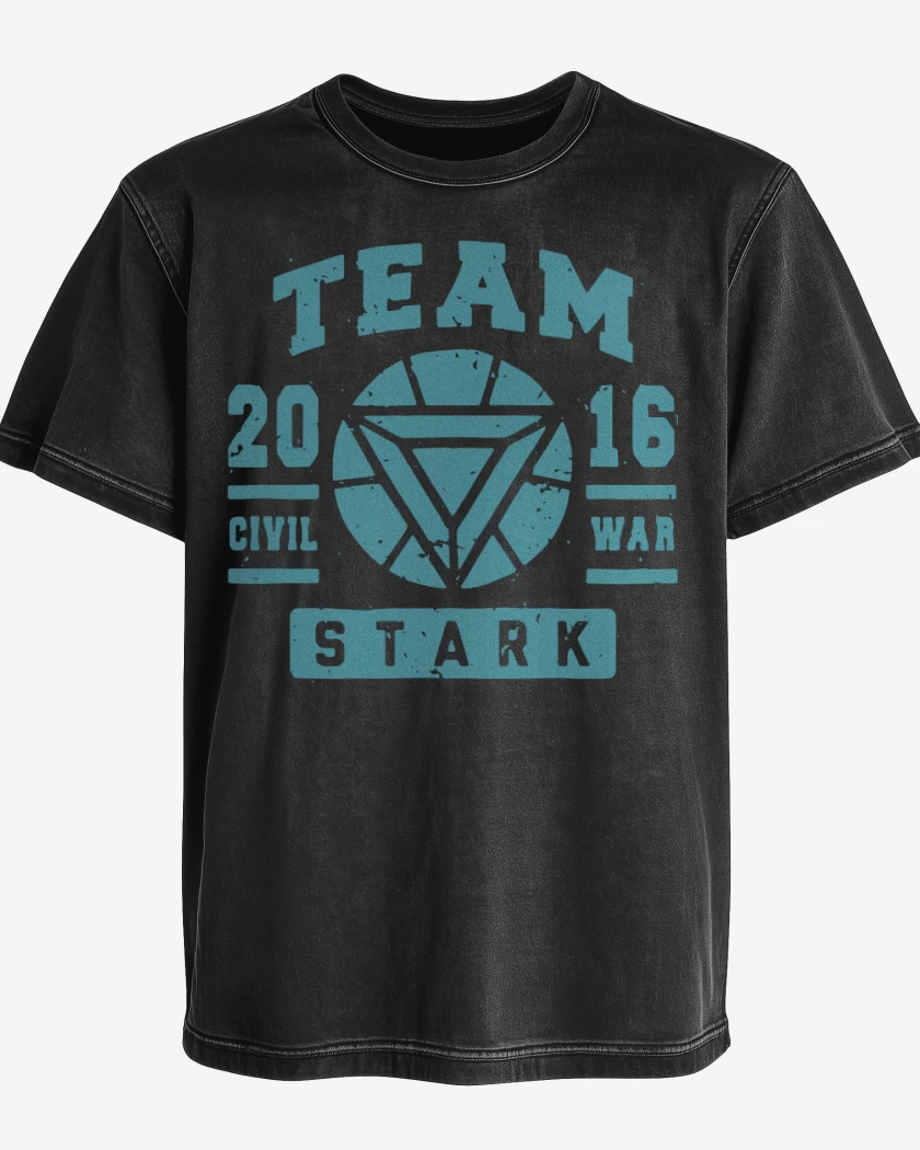 Polera desgastada Team Stark