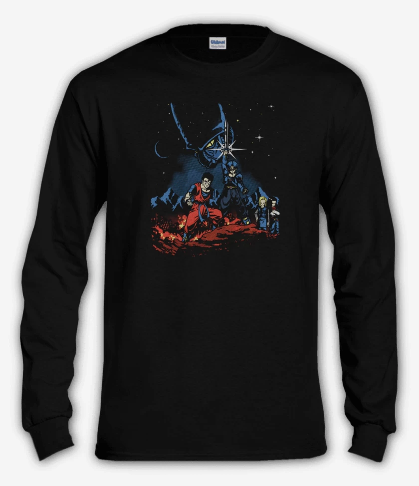 Polera manga larga Negro de Dragon Ball Z Cell saga