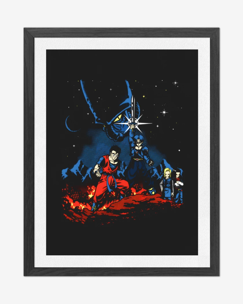Cuadro decorativo Negro de Dragon Ball Z Cell saga