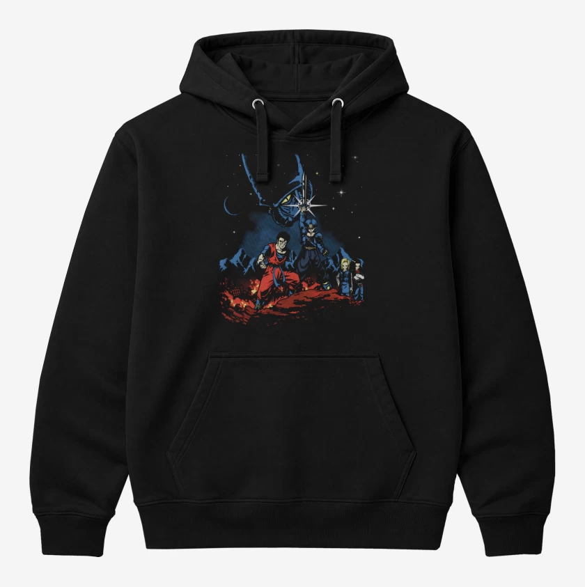 Polerón Canguro Negro de Dragon Ball Z Cell saga